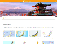 Tablet Screenshot of maps-japan.com